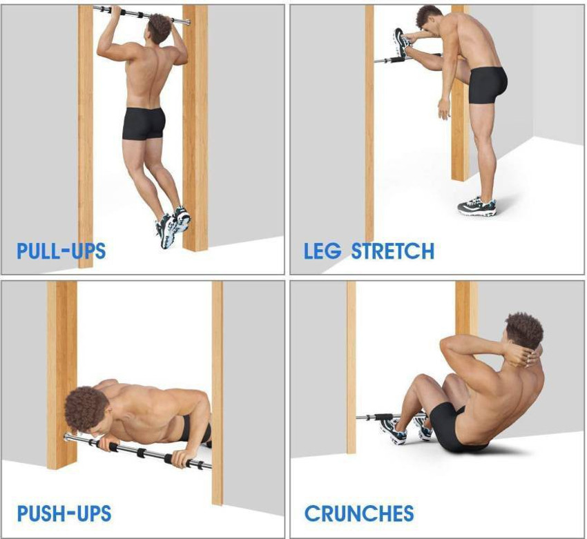 Chin up bar on sale narrow doorway