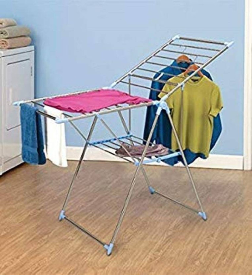 AMAZE ACTIONWARE Steel Floor Cloth Dryer Stand Butterfly Series 03