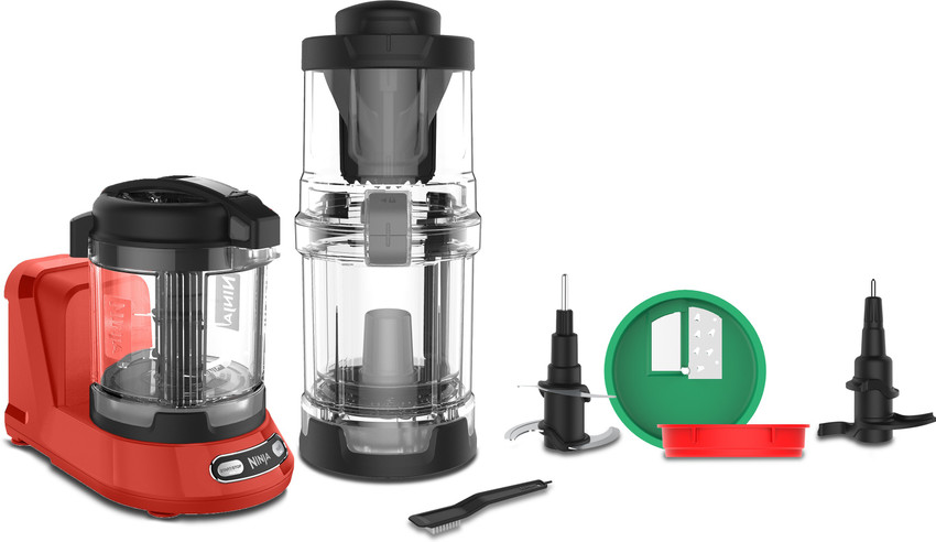 Ninja Precision Processor with Auto Spiralizer Red NN310R 500 W Food Processor Price in India Buy Ninja Precision Processor with Auto Spiralizer Red NN310R 500 W Food Processor online at Flipkart