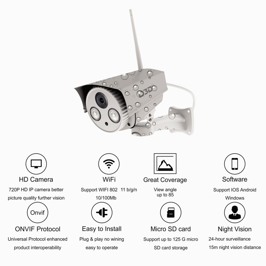 D3d wireless outdoor store camera