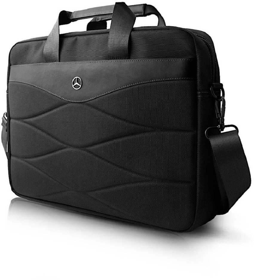 Mercedes 15 inch Expandable Laptop Messenger Bag BLACK - Price in India