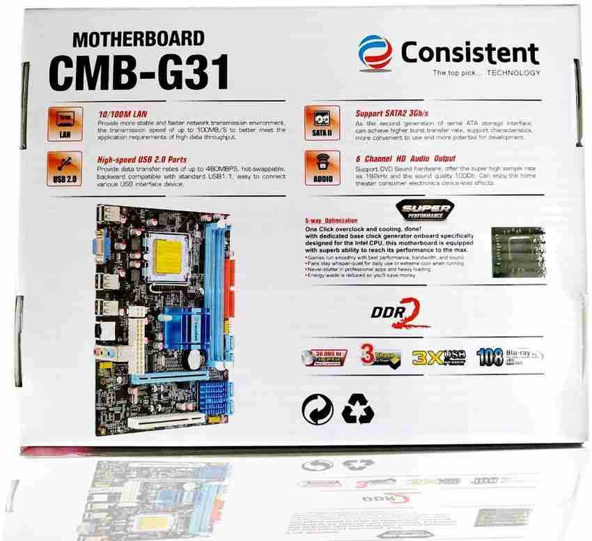 Consistent G31 Motherboard Consistent Flipkart