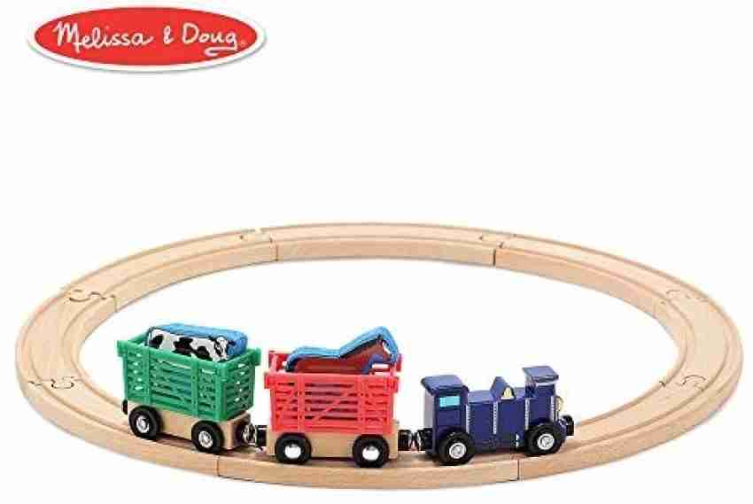 Melissa and doug store farm animal train set