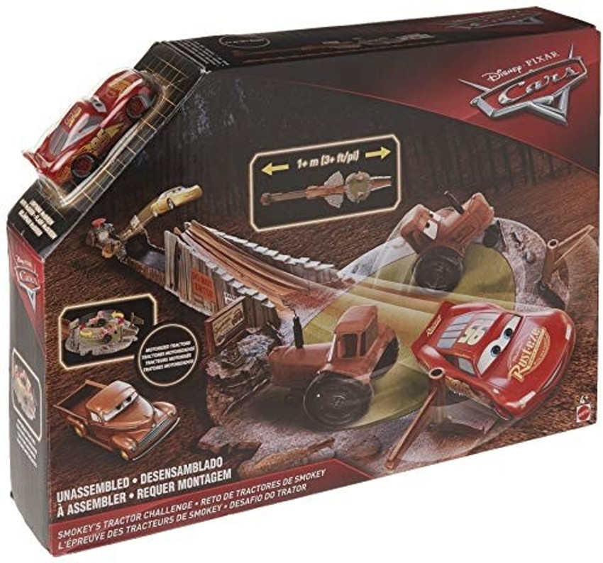 DISNEY Pixar Cars Smokeys Tractor Challenge Playset Pixar Cars