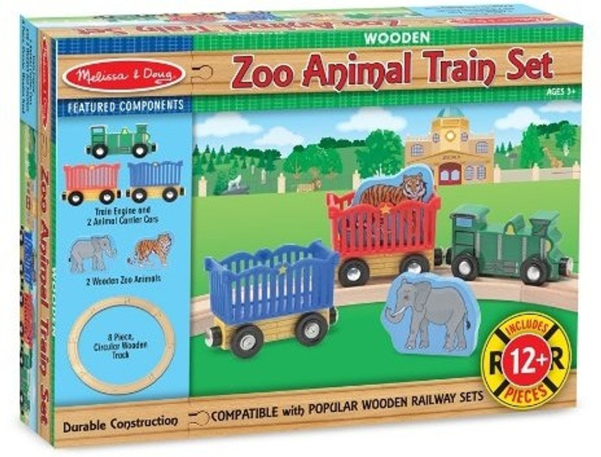Melissa & doug shop wooden railway set