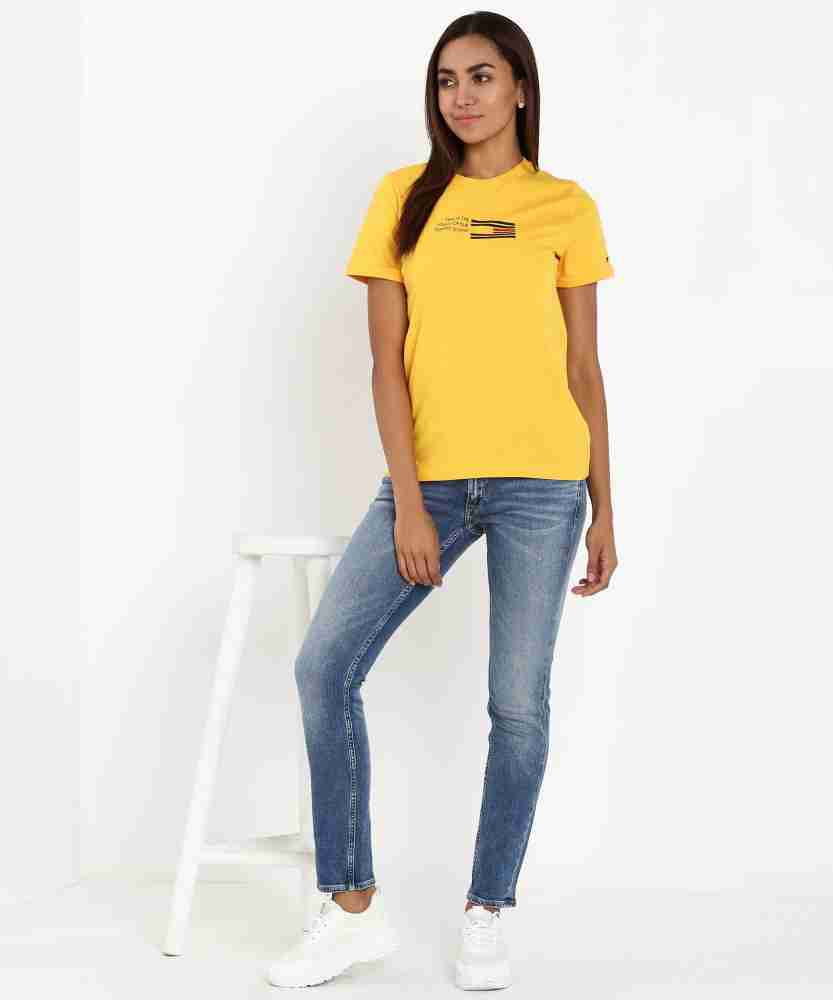 Tommy Hilfiger Essential Organic Cotton T-Shirt Yellow
