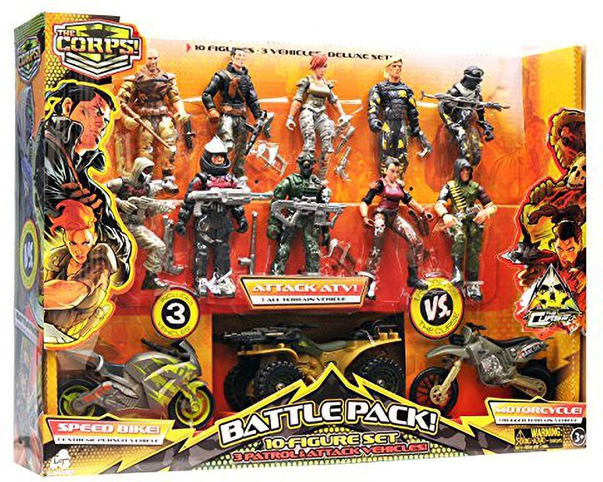 The Corps Lanard Special Forces Action Figures and Vehicle Deluxe