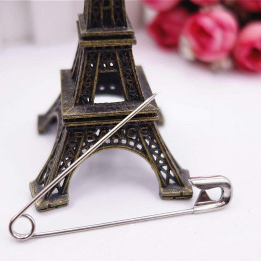 Nickel Plated Jumbo Safety Pin Key Ring