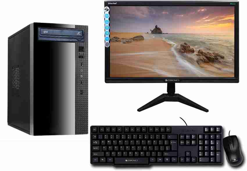ZEBRONICS Intel Core i5 (4 GB / 500 GB / Windows 10) Assembled Desktop  Computer Price in India - Buy ZEBRONICS Intel Core i5 (4 GB / 500 GB /  Windows 10) Assembled Desktop Computer online at Flipkart.com