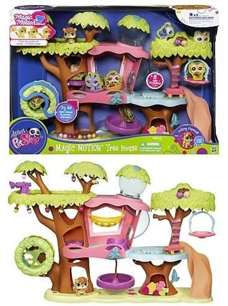 Littlest pet shop treehouse playset discount