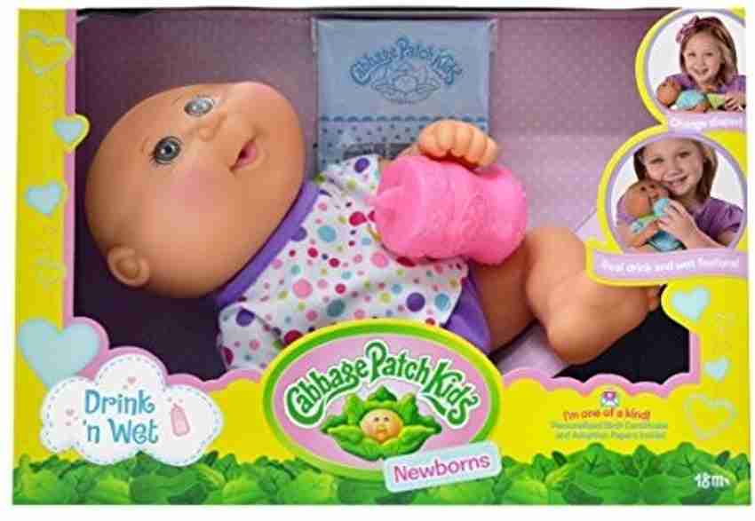 Cabbage Patch Kids 11 Drink N Wet Tan Newborn 11 Drink N Wet Tan