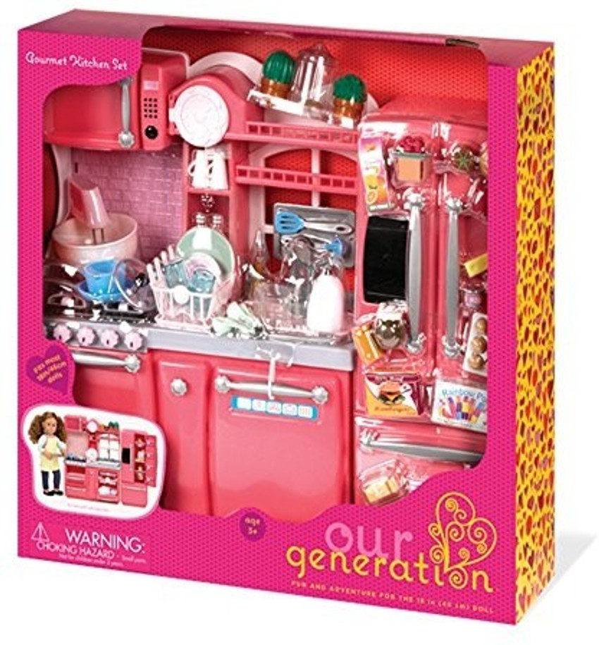 Our Generation Gourmet Kitchen Sets for 18 Doll Gourmet Kitchen