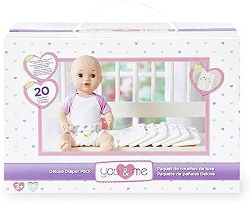 Toys R Us You Me Deluxe Doll 20 Count Diaper Pack for 1418 Dolls