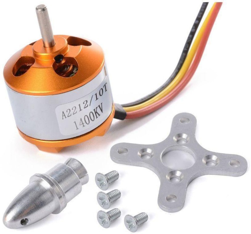 Techleads 1400 KV BLDC DC Motor for Drone Quadcopter RC Plane Educational Electronic Hobby Kit Price in India - Buy Techleads A2212 1400 KV BLDC Brushless DC Motor for Drone