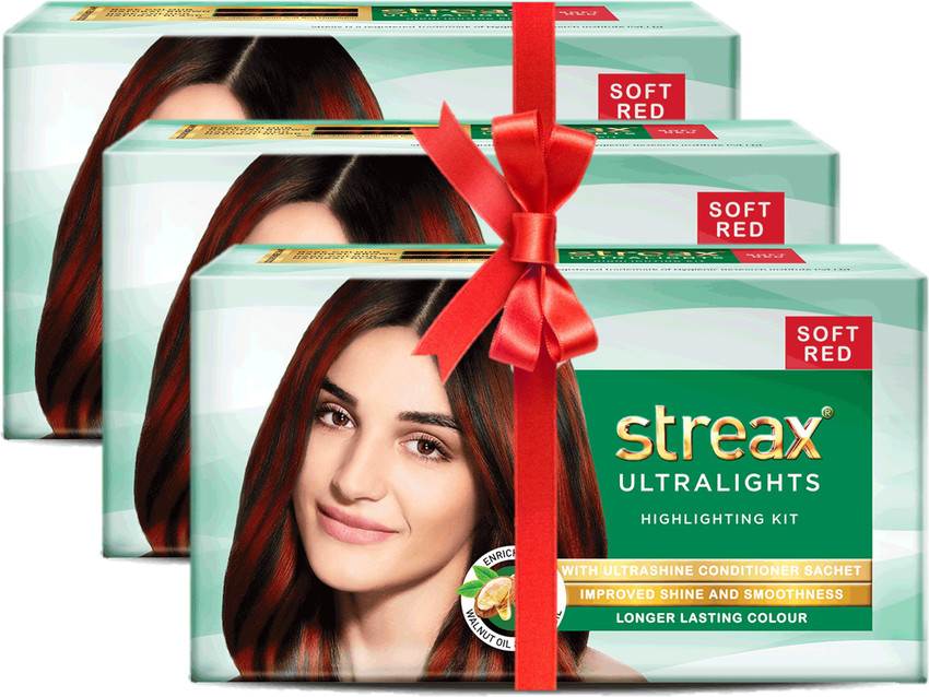 Streax Ultralights Highlighting Kit Soft Red Price in India