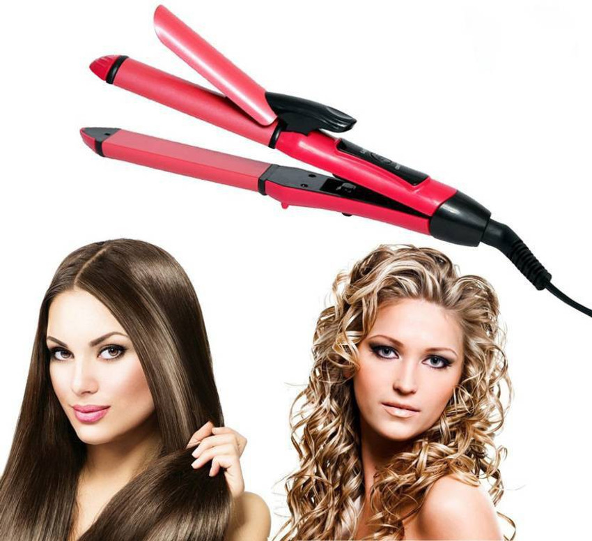Nova 2 in 1 sales professional hair straightener curling iron