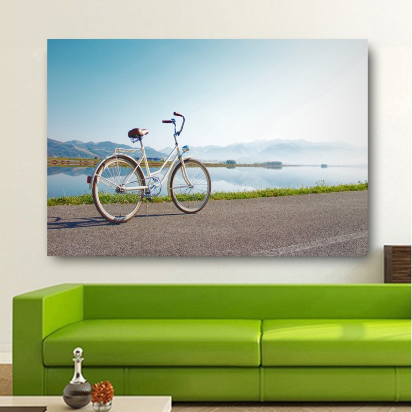 Large bicycle wall outlet art