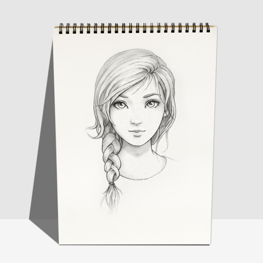 Shipra A5 sketch book+Camlin drawing pencil set of 6 Sketch Pad