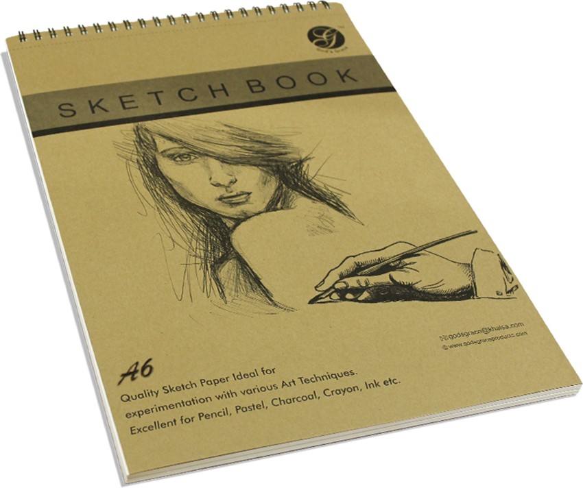 Hardbound Sketchbook Simply : 100 gsm : 110 sheets : 10 x 15 cm A6