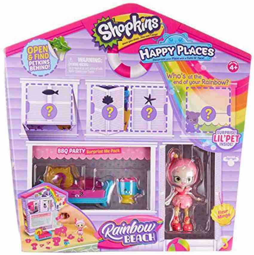 Shopkins Happy Places Rainbow Beach Furniture Set BBQ Party