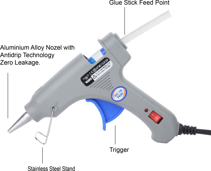 Hot Glue Gun 40W Mini Glue Gun Kit with Fine Tip & 30 Glue Sticks
