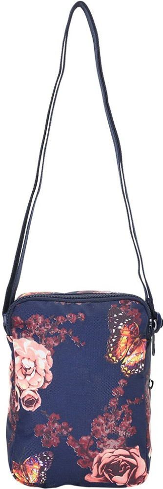 Buy PUMA Men Women Blue Messenger Bag Peacoat Flower AOP Online