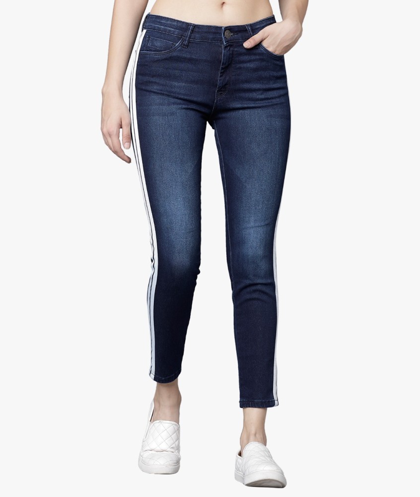 Side stripe deals jeans flipkart