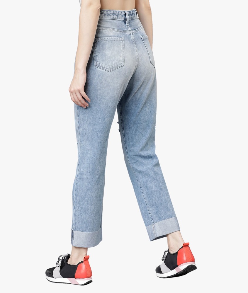 Tokyo Talkies Boyfriend Women Light Blue Jeans - Buy Tokyo Talkies  Boyfriend Women Light Blue Jeans Online at Best Prices in India