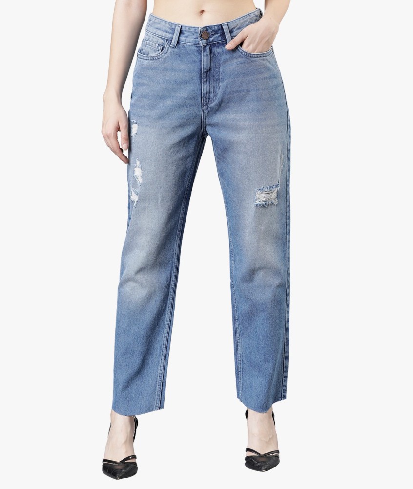 Tokyo Talkies Boyfriend Women Light Blue Jeans - Buy Tokyo Talkies  Boyfriend Women Light Blue Jeans Online at Best Prices in India