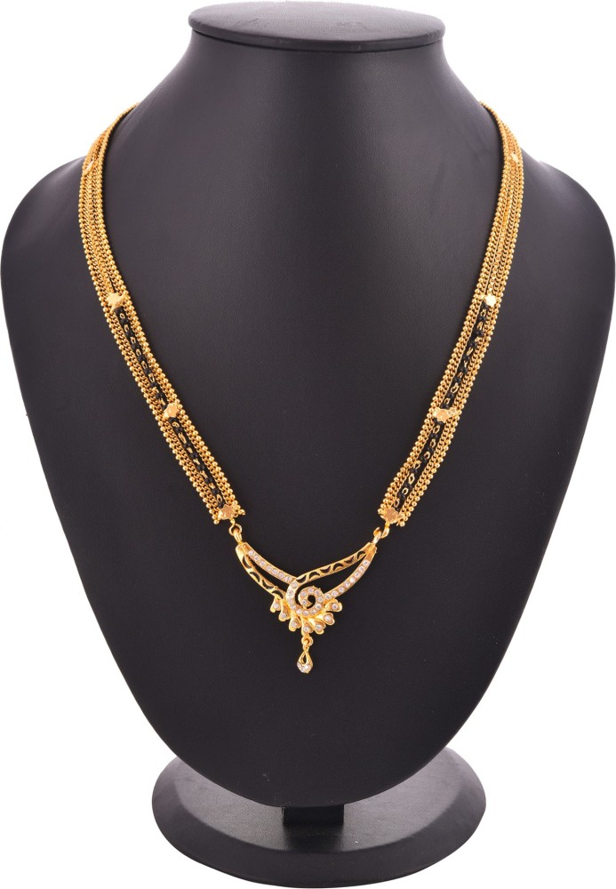 Light weight gold hot sale mangalsutra pendant