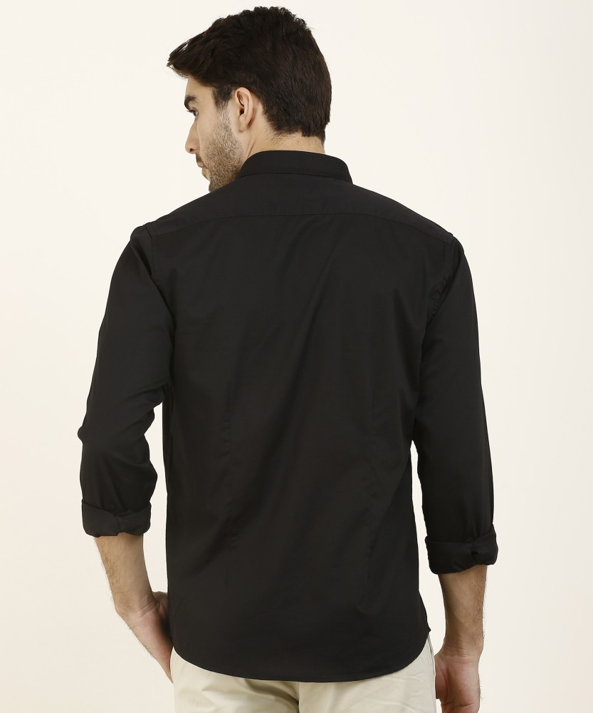 Blackberrys Men Solid Casual Black Shirt - Buy Blackberrys Men