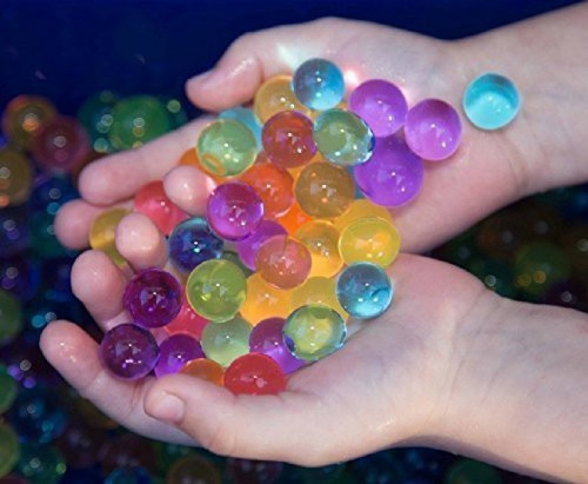 Toyswala Colorful Magic Crystal Water Jelly Balls Mud Soil Beads 50 Gram  Pack Approx. 1000 Jelly Balls - Colorful Magic Crystal Water Jelly Balls  Mud Soil Beads 50 Gram Pack Approx. 1000