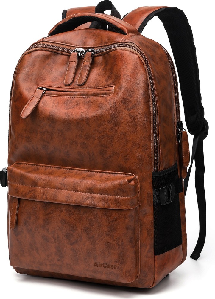 aircase vegan leather laptop bag