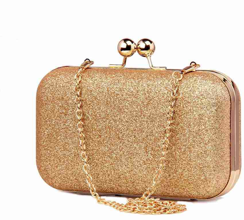 Toobacraft Party Gold Clutch Gold Price in India Flipkart