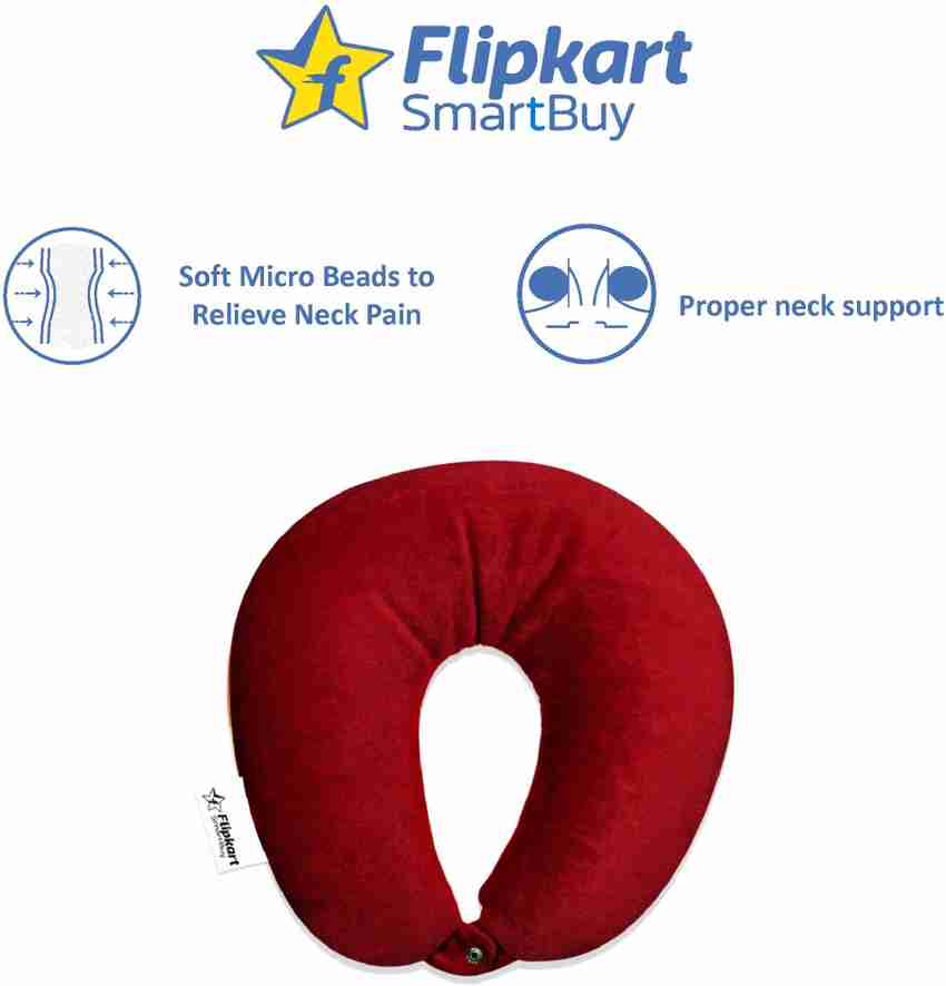 Flipkart SmartBuy Microbeads Contemporaray Travel Pillow Pack of 1