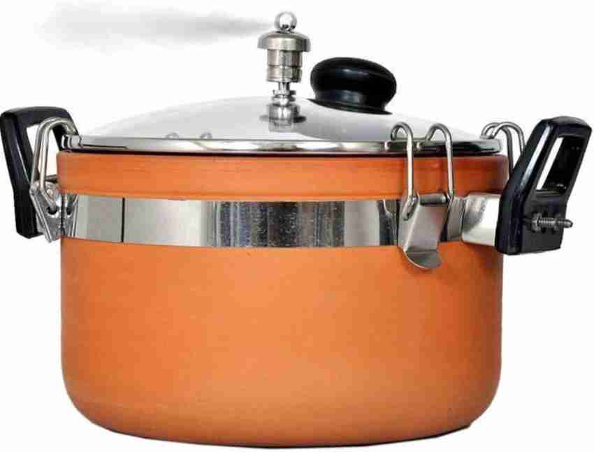 All Desi Clay Pressure cooker 5 L Pressure Cooker Price in India