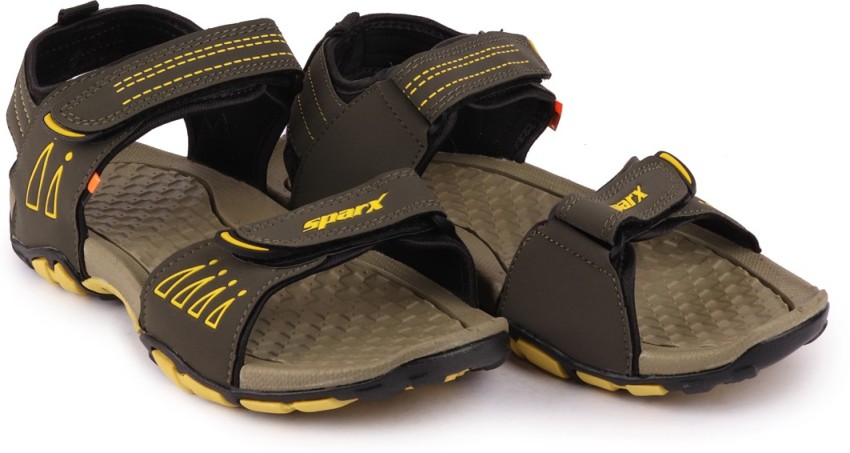 Sparx Men Olive Yellow Sports Sandals Buy Sparx Men Olive