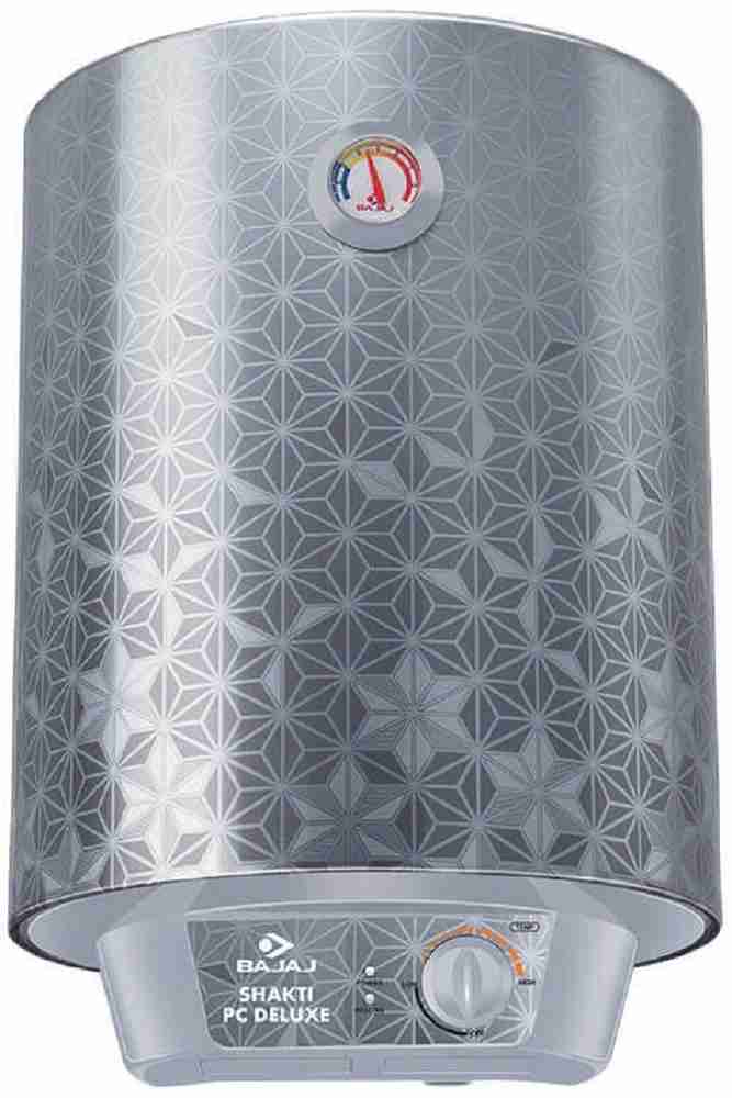 BAJAJ 15 L Storage Water Geyser (Shakti PC Deluxe 15 L Vertical Storage Water  Heater, Silver) Price in India - Buy BAJAJ 15 L Storage Water Geyser  (Shakti PC Deluxe 15 L