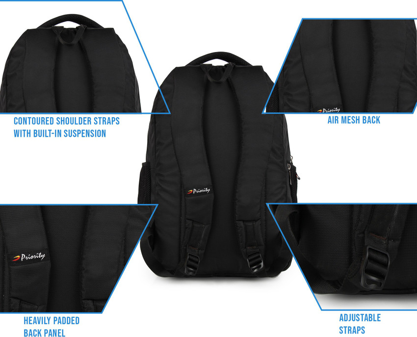 Priority Atlas 31 L Laptop Backpack Black Price in India