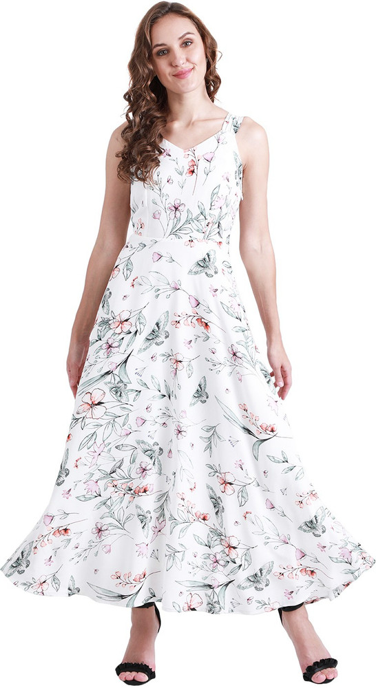 Zink London Women Maxi White Dress Buy Zink London Women Maxi White Dress Online at Best Prices in India Flipkart