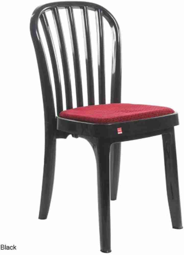 cello Decent Deluxe Set Of 2 Chair Black Plastic Cafeteria Chair
