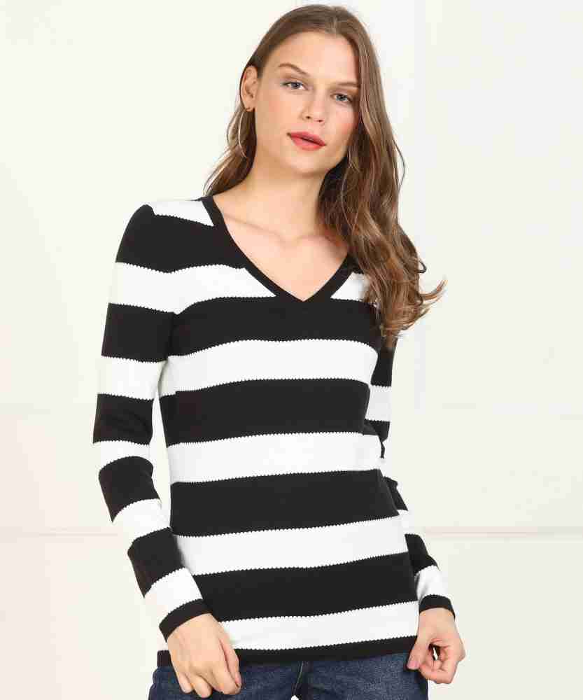 Tommy hilfiger black and white clearance sweater