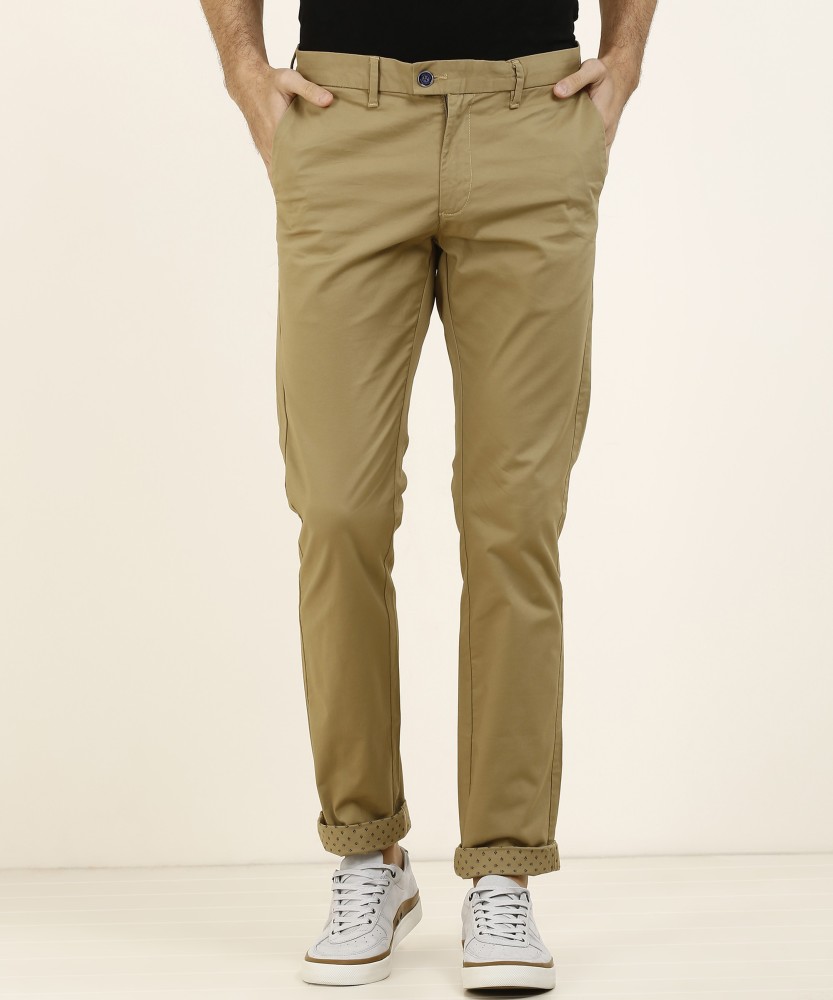 Fitted khaki shop pants