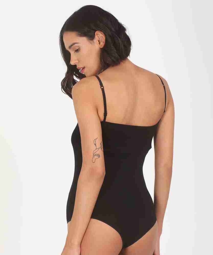 ELEVANTO Basic Solids Women Black Bodysuit - Buy ELEVANTO Basic Solids  Women Black Bodysuit Online at Best Prices in India