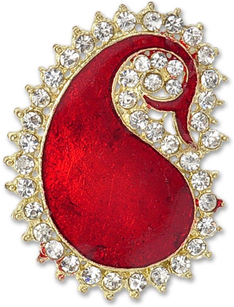THE PARI Red Pailsey Brooch Price in India Buy THE PARI Red