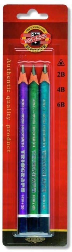 Triograph Three-Sided Pencil 2B (pack of 12)