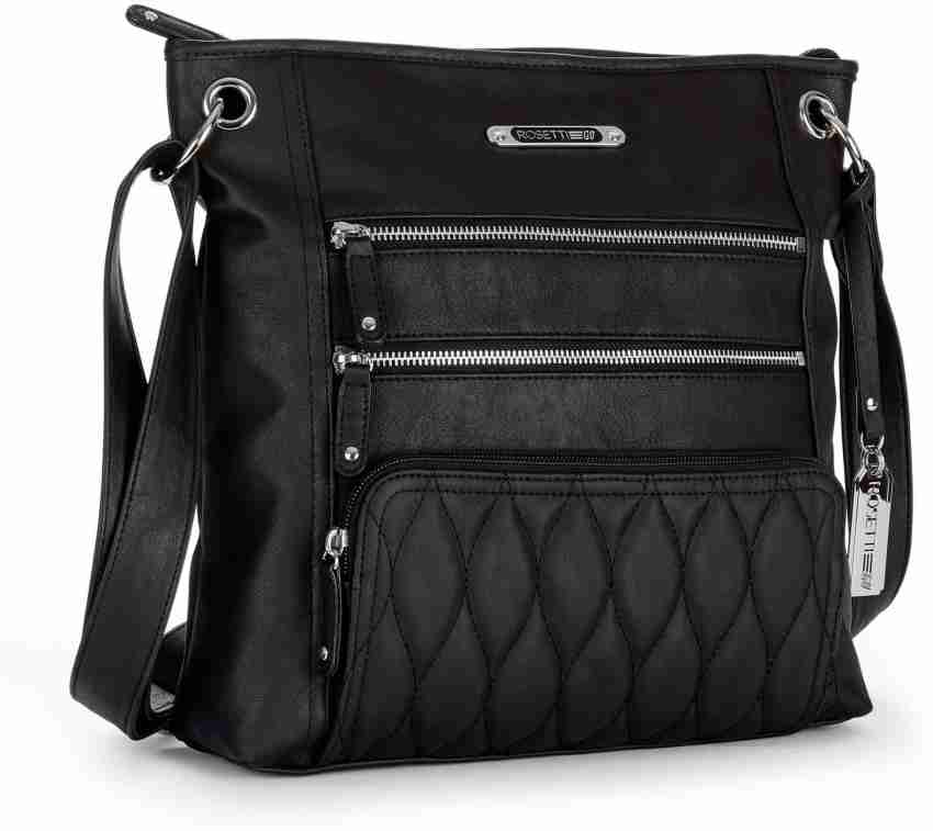 Rosetti Go Black Sling Bag 4PR04PQSDPZZ Black Price in India Flipkart