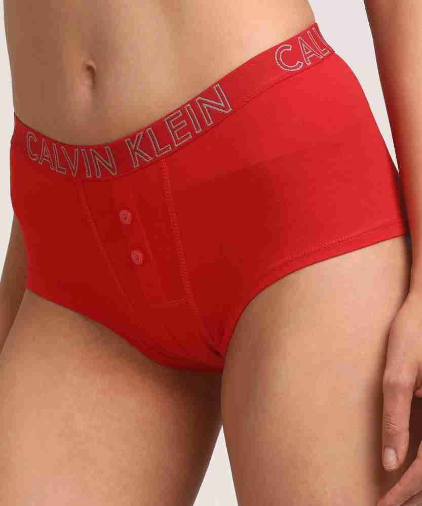 Calvin Klein Ultimate Cotton Boy Shorts in Red