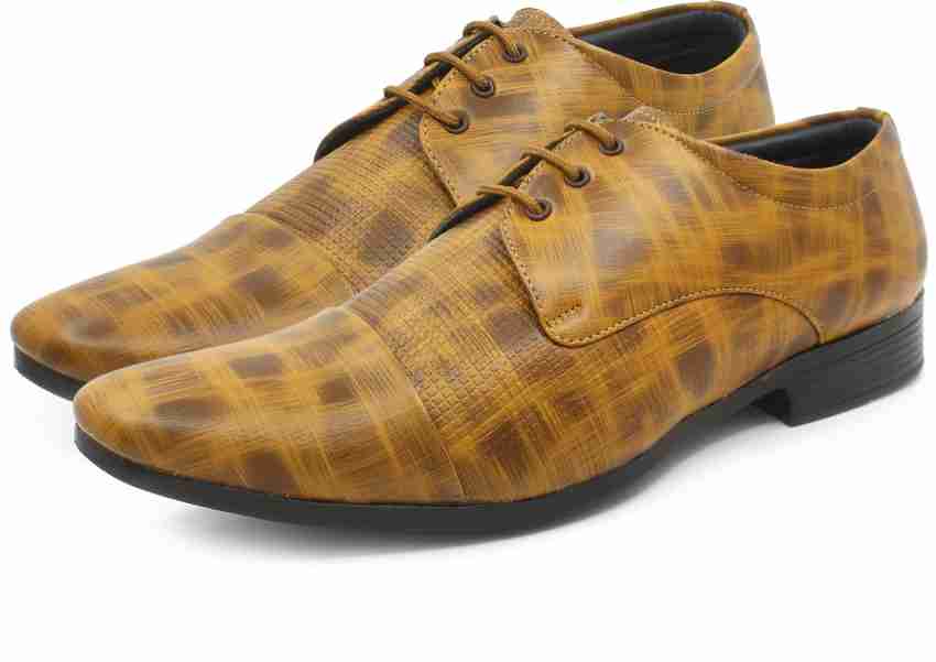 Buy online Black Faux Leather Laceup Oxfords from Formal Shoes for Men by  Guava for ₹1469 at 48% off