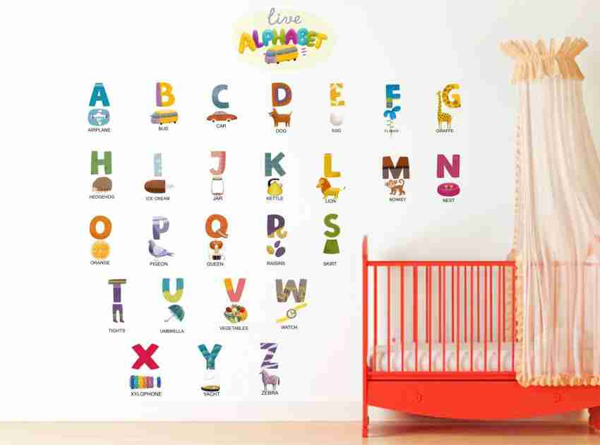 Buy 36 Large Alphabet Wall Sticker,Kids Numbers Wall Stickers,Nursery  Stickers,Alphabet Stickers,Wall Decals Wall Tattoo, Wall Vinyl 61MM Online  at desertcartINDIA